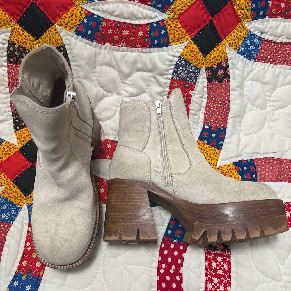 Jeffery Campbell x Free People Quavo Platform boots in bone size 8 - Picture 2 of 5